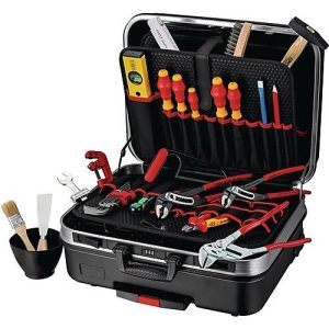 KNIPEX Werkzeugkoffer Big Basic Move, f. Sanitär- und Heizungsinstallation, 31-tlg. Werkzeug, B 515 x T 430 x H 280 mm, ABS-Kunststoff, schwarz KNIPEX Werkzeugkoffer Big Basic Move, f. Sanitär- und Heizungsinstallation, 31-tlg. Werkzeug, B 515 x T 430 x H 280 mm, ABS-Kunststoff, schwarz