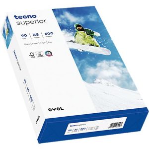 Kopierpapier tecno superior, DIN A5, 80 g/m², hochweiß, 1 Karton = 10 x 500 Blatt Kopierpapier tecno superior, DIN A5, 80 g/m², hochweiß, 1 Karton = 10 x 500 Blatt