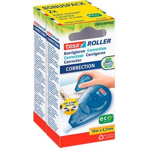 Korrektur-Roller tesa® Sideway, Sparpack mit 2 Stück, B 4,2 mm x L 10 m Korrektur-Roller tesa® Sideway, Sparpack mit 2 Stück, B 4,2 mm x L 10 m