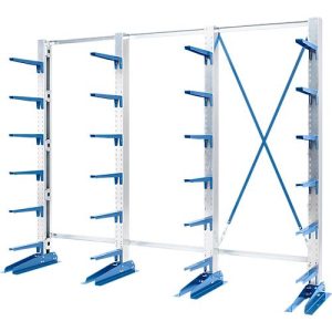 Kragarmregal KRM, einseitig, 2500x3000x400 Kragarmregal KRM, einseitig, 2500x3000x400