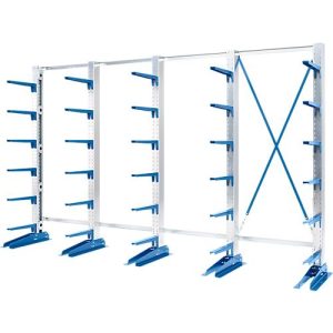 Kragarmregal KRM, einseitig, 3000x4000x400 Kragarmregal KRM, einseitig, 3000x4000x400