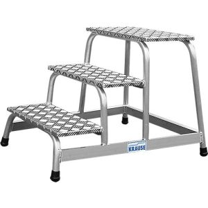 Krause Montagetritt, 3 Stufen, Höhe 0,60 m, 8 kg Krause Montagetritt, 3 Stufen, Höhe 0,60 m, 8 kg