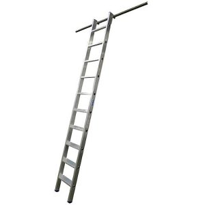 KRAUSE Regalleiter, Aluminium, mit 1 Paar Einhängehaken, 6 Stufen KRAUSE Regalleiter, Aluminium, mit 1 Paar Einhängehaken, 6 Stufen