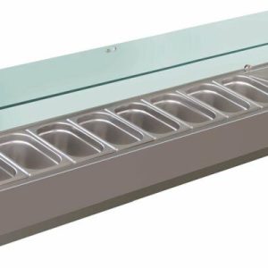 Kühlaufsatz RX 1800, 1800x395x430 mm, für 8x GN 1/3 Kühlaufsatz RX 1800, 1800x395x430 mm, für 8x GN 1/3