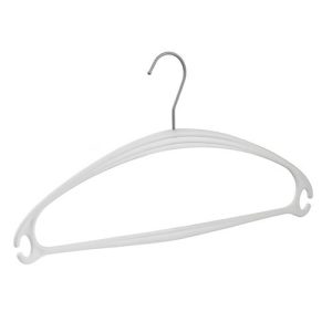 Kunststoff-Kleiderbügel Pador-Concept Vega, Bügelstärke 12 mm, drehbarer Haken, 10 Stück, weiß Kunststoff-Kleiderbügel Pador-Concept Vega, Bügelstärke 12 mm, drehbarer Haken, 10 Stück, weiß
