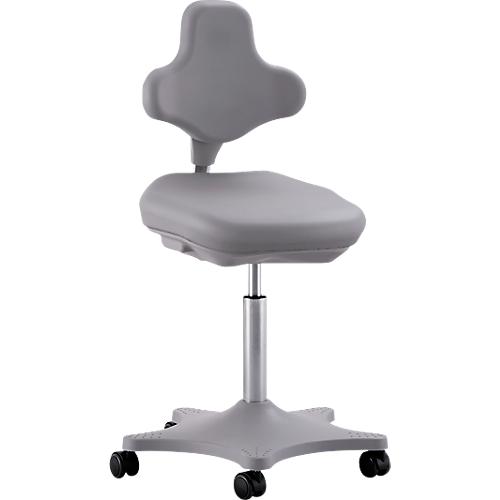 Labordrehstuhl Labster 9103, Integralschaum, grau