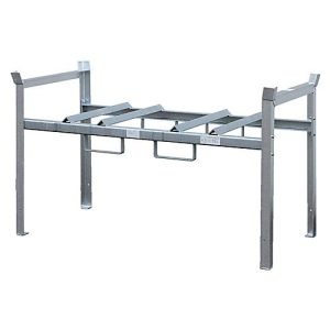 Lagerebene für CEMO Fassregal Typ 800, Stahl verzinkt, für 2x 200 l Fass, B 1410 x T 660 x H 840 mm Lagerebene für CEMO Fassregal Typ 800, Stahl verzinkt, für 2x 200 l Fass, B 1410 x T 660 x H 840 mm