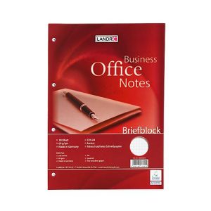 Landré Briefblock Office, randlos, kariert, 100 Blatt, 5 Stück Landré Briefblock Office, randlos, kariert, 100 Blatt, 5 Stück