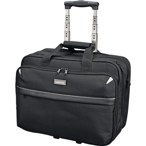 Laptop Trolley XRAY, für 15 Zoll Laptops, 2 Hauptfächer, gepolstert, Polyester, schwarz