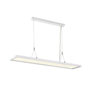 LED-Pendelleuchte SLV Worklight, 57 W, 200-240 V, Deckenmontage, DALI-Steuerung, fest eingebaute LED-Lampe, L 1200 x B 260 x H 2500 mm, weiß LED-Pendelleuchte SLV Worklight, 57 W, 200-240 V, Deckenmontage, DALI-Steuerung, fest eingebaute LED-Lampe, L 1200 x B 260 x H 2500 mm, weiß