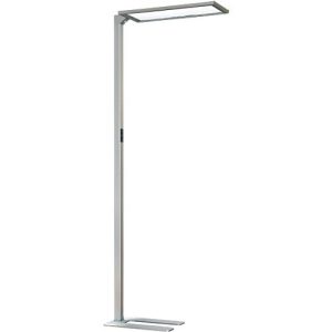 LED Stehlampe NUBO plus, dimmbar, für Bildschirmarbeitsplatz, direkt/indirekt leuchtend, 4000 K, silbern LED Stehlampe NUBO plus, dimmbar, für Bildschirmarbeitsplatz, direkt/indirekt leuchtend, 4000 K, silbern