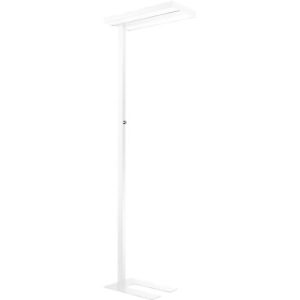 LED-Stehleuchte, stufenlos dimmbar, direkt & indirekt leuchtend, H 1950 mm, 2 x 40 W, weiß LED-Stehleuchte, stufenlos dimmbar, direkt & indirekt leuchtend, H 1950 mm, 2 x 40 W, weiß