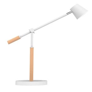 LED-Tischleuchte UNILUX VICKY, 9 W, 900 lm, 3000 K, 3 Leuchtstärken, dimmbar, USB-Ladefunktion, Buchenholz & Stahl, weiß-buche LED-Tischleuchte UNILUX VICKY, 9 W, 900 lm, 3000 K, 3 Leuchtstärken, dimmbar, USB-Ladefunktion, Buchenholz & Stahl, weiß-buche