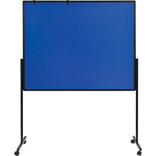 Legamaster PREMIUM mobiles Multiboard XL, Pinnboard und Whiteboard, mit Rollen, B 1200 x H 1500 mm, blau, inkl. Klick-Papierhaken