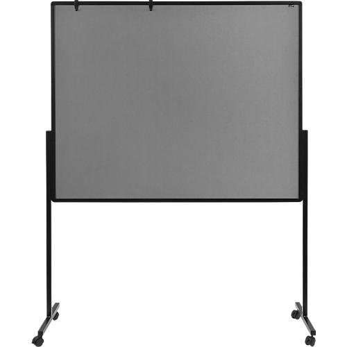 Legamaster PREMIUM mobiles Multiboard XL, Pinnboard und Whiteboard, mit Rollen, B 1200 x H 1500 mm, grau, inkl. Klick-Papierhaken