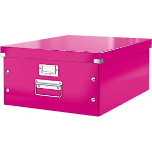 LEITZ® Ablage- und Transportbox Serie Click + Store, groß, für DIN A3, pink LEITZ® Ablage- und Transportbox Serie Click + Store, groß, für DIN A3, pink