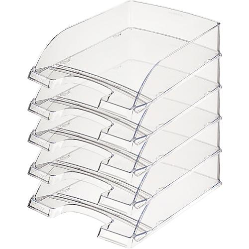 LEITZ® Ablagekorb Standard 5226, Kunststoff, 5 Stück, glasklar