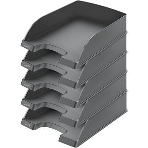 LEITZ® Ablagekorb Standard 5226, Kunststoff, 5 Stück, schwarz LEITZ® Ablagekorb Standard 5226, Kunststoff, 5 Stück, schwarz