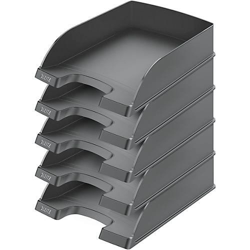 LEITZ® Ablagekorb Standard 5226, Kunststoff, 5 Stück, schwarz