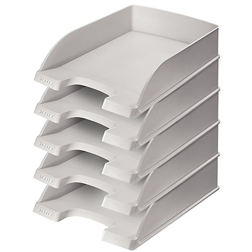 LEITZ® Ablagekorb Standard 5227, Kunststoff, 5 Stück, grau