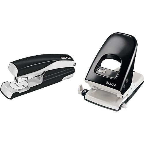 LEITZ® Bürolocher 5138 + Heftgerät 5522 SET, schwarz