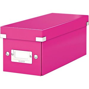 LEITZ® CD Ablagebox Serie Click + Store, pink LEITZ® CD Ablagebox Serie Click + Store, pink