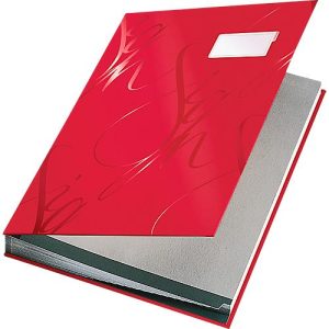 LEITZ® Design-Unterschriftenmappe 5745, 18 Fächer, Karton, rot LEITZ® Design-Unterschriftenmappe 5745, 18 Fächer, Karton, rot