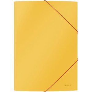 Leitz® Eckspannermappe Cosy, A4-Format, für bis zu 150 Blatt, 3 Klappen & Gummibandverschluss, Karton, gelb Leitz® Eckspannermappe Cosy, A4-Format, für bis zu 150 Blatt, 3 Klappen & Gummibandverschluss, Karton, gelb