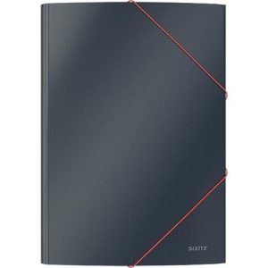 Leitz® Eckspannermappe Cosy, A4-Format, für bis zu 150 Blatt, 3 Klappen & Gummibandverschluss, Karton, grau Leitz® Eckspannermappe Cosy, A4-Format, für bis zu 150 Blatt, 3 Klappen & Gummibandverschluss, Karton, grau