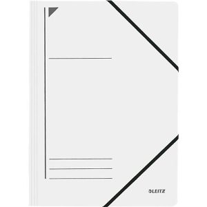 LEITZ® Eckspannmappe, DIN A4, Gummizugverschluss, weiß