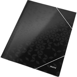 LEITZ® Eckspannmappe WOW, DIN A4, 3 Schutzklappen, schwarz LEITZ® Eckspannmappe WOW, DIN A4, 3 Schutzklappen, schwarz