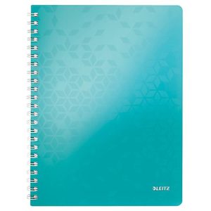 LEITZ Notizbuch WOW 4637, DIN A4, liniert, eisblau LEITZ Notizbuch WOW 4637, DIN A4, liniert, eisblau