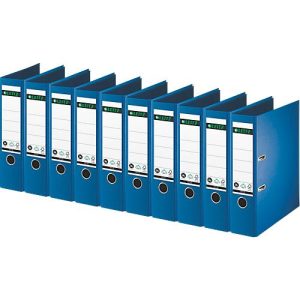 LEITZ® Ordner 1007/1008, DIN A4, Rückenbreite 80 mm, 10 Stück, blau LEITZ® Ordner 1007/1008, DIN A4, Rückenbreite 80 mm, 10 Stück, blau
