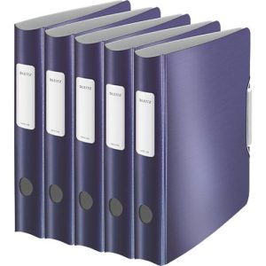 LEITZ® Ordner Active Style, DIN A4, Rückenbreite 65 mm, 5 Stück, titan blau LEITZ® Ordner Active Style, DIN A4, Rückenbreite 65 mm, 5 Stück, titan blau
