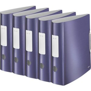 LEITZ® Ordner Active Style, DIN A4, Rückenbreite 82 mm, 5 Stück, titan blau LEITZ® Ordner Active Style, DIN A4, Rückenbreite 82 mm, 5 Stück, titan blau