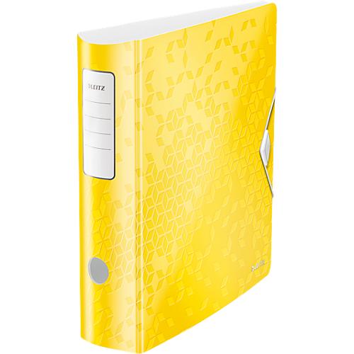 LEITZ® Ordner Active WOW, DIN A4, Rückenbreite 82 mm, 5 Stück, gelb