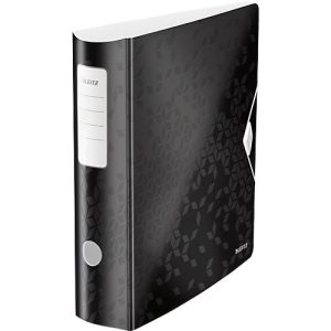 LEITZ® Ordner Active WOW, DIN A4, Rückenbreite 82 mm, schwarz LEITZ® Ordner Active WOW, DIN A4, Rückenbreite 82 mm, schwarz