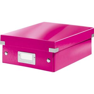 LEITZ® Organisationsbox Click + Store, klein, pink LEITZ® Organisationsbox Click + Store, klein, pink