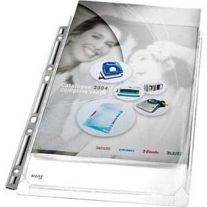 LEITZ Prospekthülle Maxi Stabil, DIN A4, oben offen, 3 Stück LEITZ Prospekthülle Maxi Stabil, DIN A4, oben offen, 3 Stück