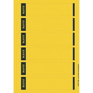 LEITZ® Rückenschilder kurz, PC-beschriftbar, Rückenbreite 50 mm, selbstklebend, 150 St., gelb