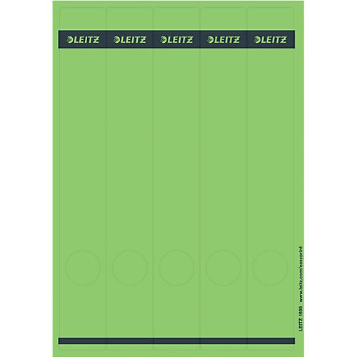 LEITZ® Rückenschilder lang, PC-beschriftbar, Rückenbreite 50 mm, selbstklebend 125 St., grün