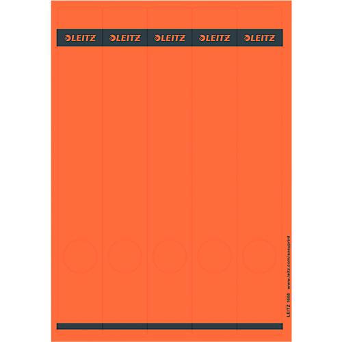 LEITZ® Rückenschilder lang, PC-beschriftbar, Rückenbreite 50 mm, selbstklebend 125 St., rot