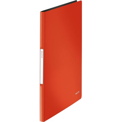 LEITZ Sichtbuch Solid, für DIN A4, 20 Hüllen, hellrot