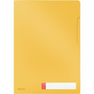 Leitz® Sichthülle Cosy Privacy, blickdicht, A4-Format, für bis zu 40 Blatt, mit Beschriftungsschild, 3 Stück, gelb Leitz® Sichthülle Cosy Privacy, blickdicht, A4-Format, für bis zu 40 Blatt, mit Beschriftungsschild, 3 Stück, gelb