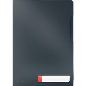 Leitz® Sichthülle Cosy Privacy, blickdicht, A4-Format, für bis zu 40 Blatt, mit Beschriftungsschild, 3 Stück, grau Leitz® Sichthülle Cosy Privacy, blickdicht, A4-Format, für bis zu 40 Blatt, mit Beschriftungsschild, 3 Stück, grau