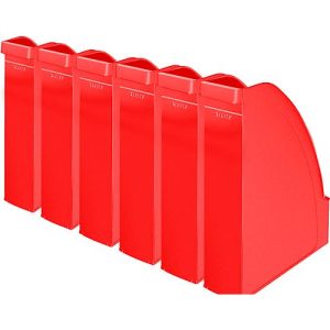 LEITZ® Stehsammler 2476, Rückenbreite 70 mm, Polystyrol, 6 Stück, rot LEITZ® Stehsammler 2476, Rückenbreite 70 mm, Polystyrol, 6 Stück, rot