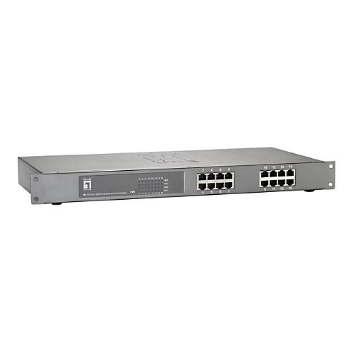 LevelOne FEP-1612W120 - Switch - 16 Anschlüsse - an Rack montierbar