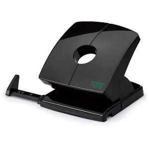 Locher Novus B230 re+new, 2-fach Lochung 80 mm, für 30 Blatt, Anschlagschiene + Anzeige, Vollmetall/Recyclat
