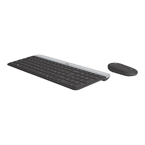 Logitech Slim Wireless Combo MK470 - Tastatur-und-Maus-Set - kabellos - 2.4 GHz - QWERTY - Italienisch