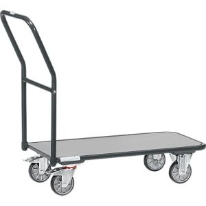 Magazinwagen, mit Holzplattform, L 850 x B 450 mm, bis 250 kg, Stahlrohr, grau Magazinwagen, mit Holzplattform, L 850 x B 450 mm, bis 250 kg, Stahlrohr, grau